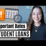 Important Dates to Know for Student Loan Debt