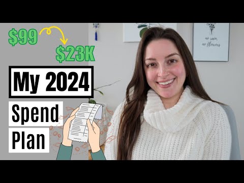 My 2024 Budget/Spend Plan | From $99 to $23,000 | First year with NO DEBT