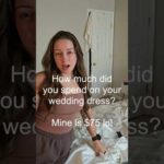 How much was your wedding dress? #wedding #lulus #bride