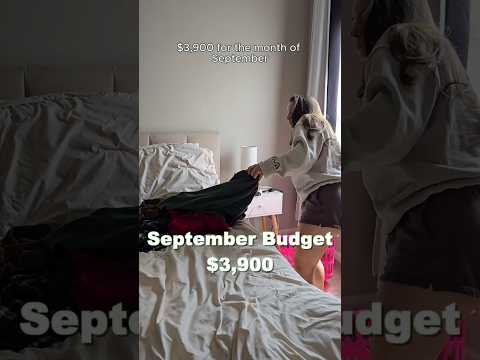 How I'm budgeting $3,900 for September!