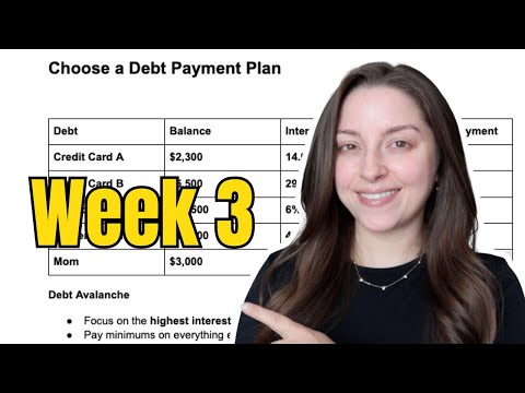 Debt Free 2026 – Week 3 – Debt Pay Off Plan + Quick Progress