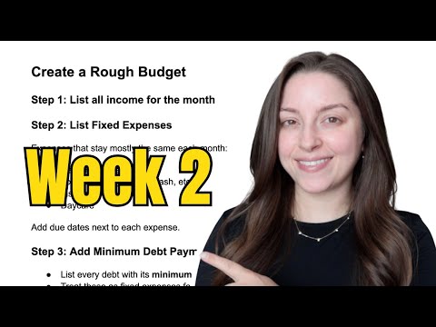 Debt Free 2026 – Week 2 – Create a Budget!