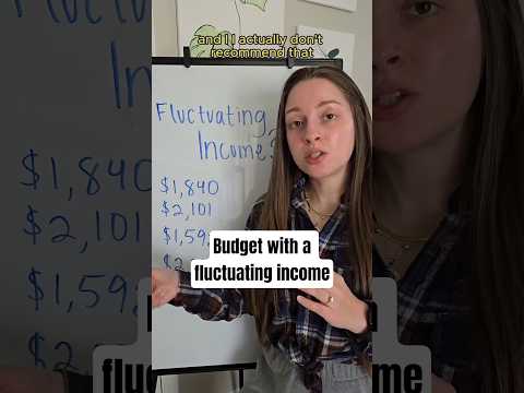 How to budget with a fluctuating income