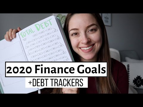 2020 Finance Goals and Debt Trackers
